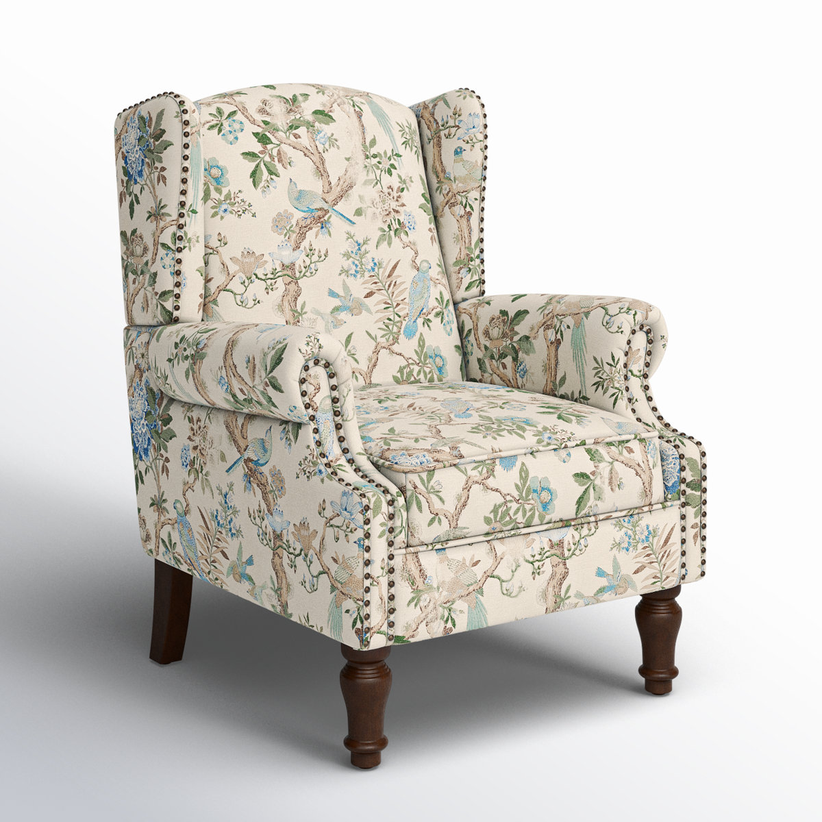 Anndi Upholstered Wingback Accent Chair